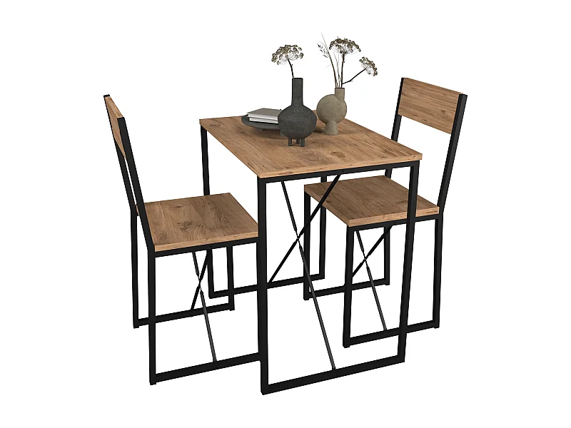 Dining Group Insasi Honey oak H. 85 x W. 73 x D. 53 cm