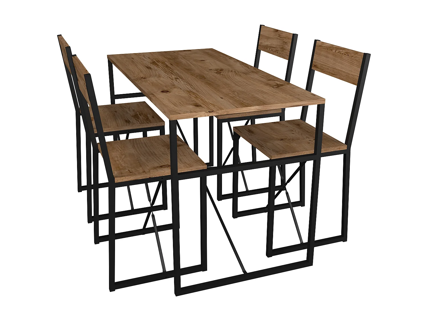 Dining Group Insasi Honey oak H. 85 x W. 120 x D. 60 cm