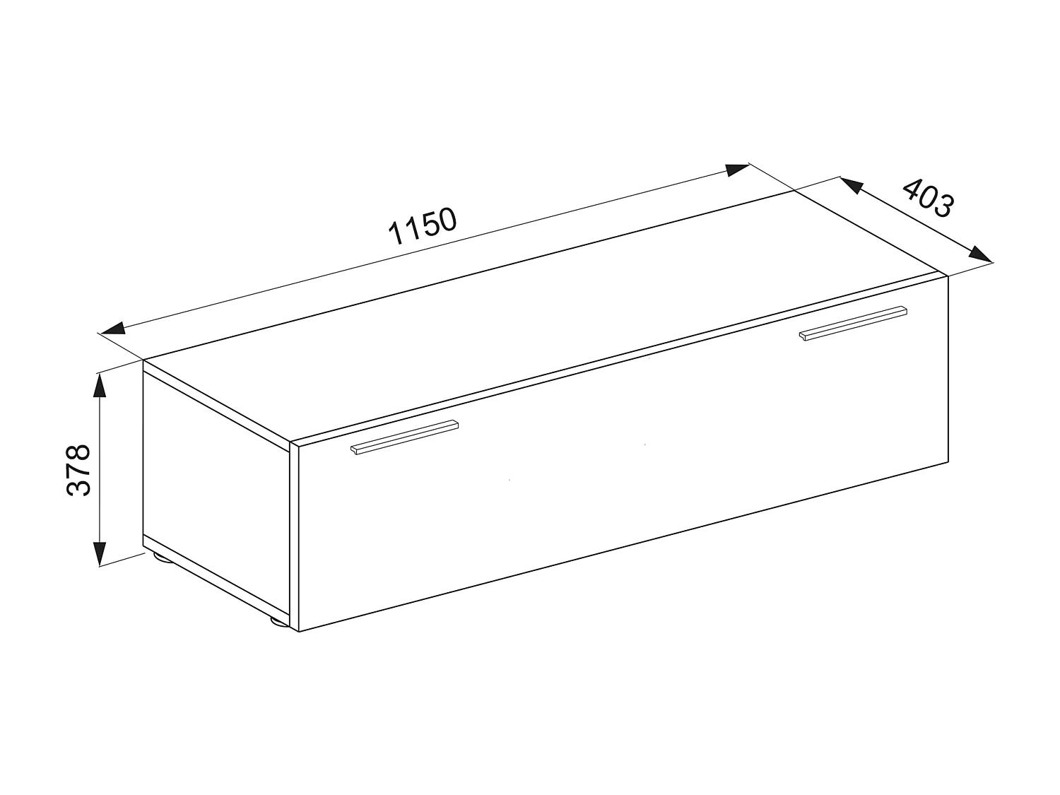 Legno Lowboard TV Cabinet Fernso L