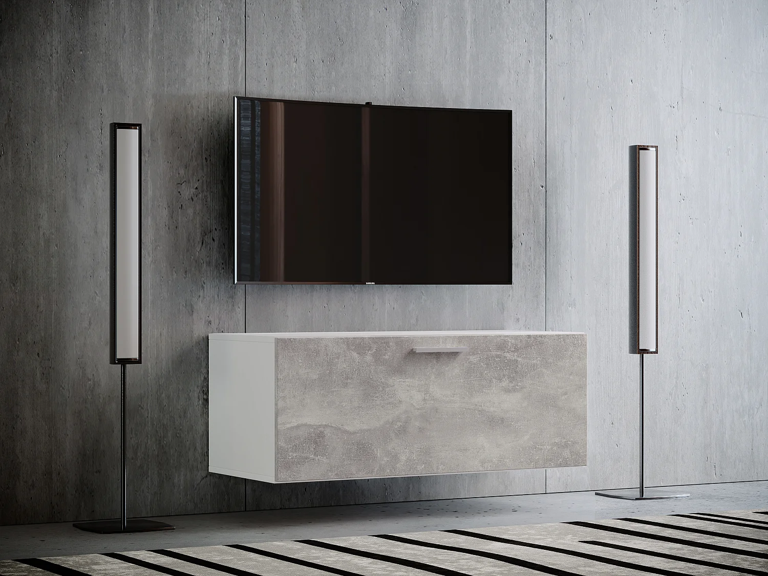 Drewno Lowboard TV Cabinet Fernso M