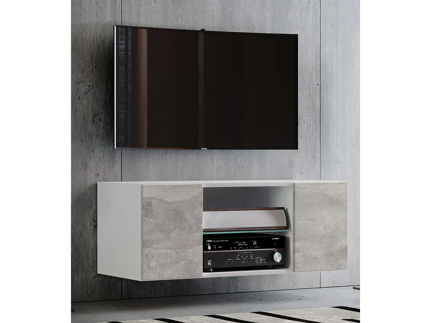 Drewno TV Wall Lowboard Fernseh Jusa 115