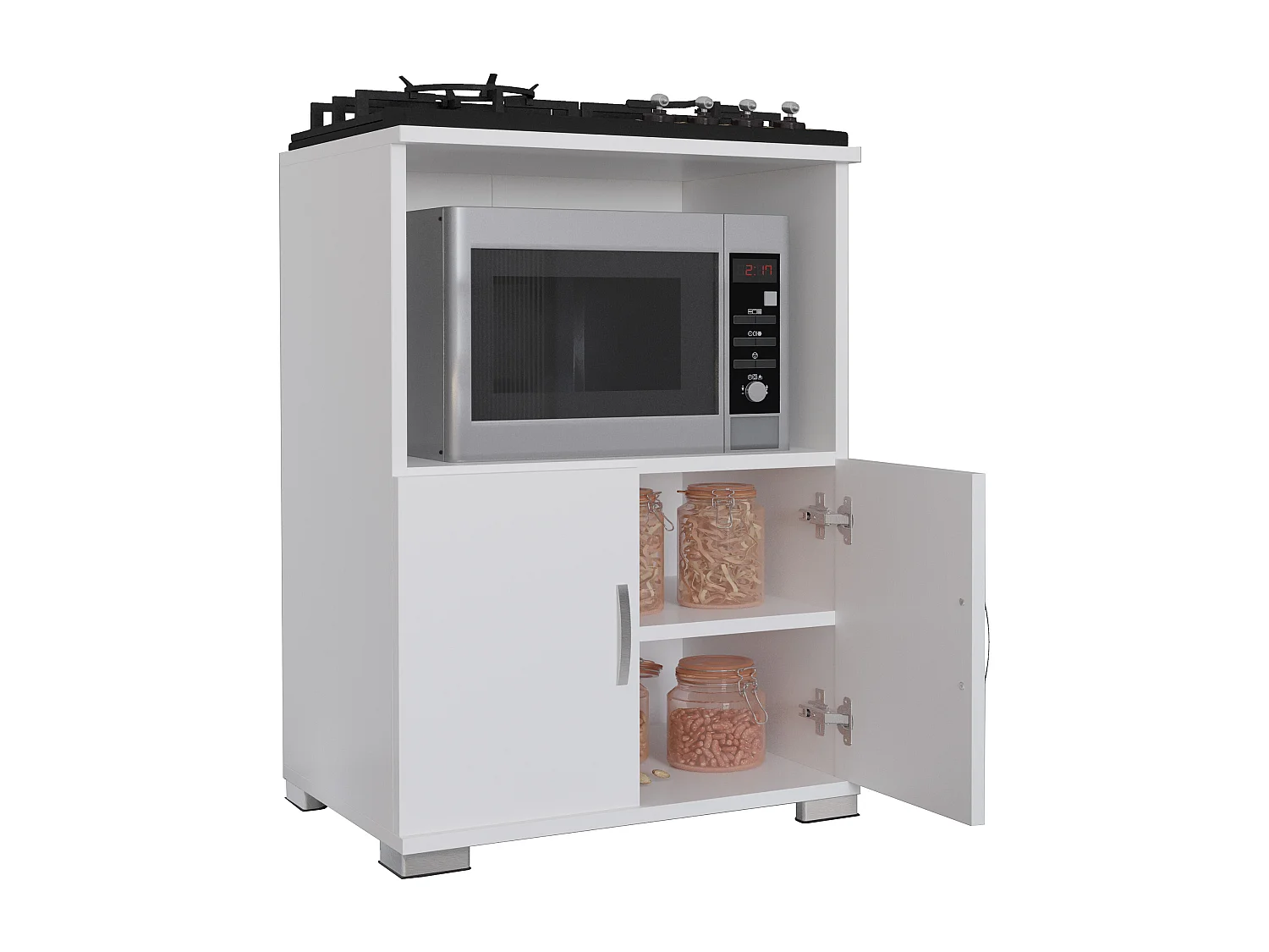 Armoire de cuisine Commode Micro-ondes Miwelo