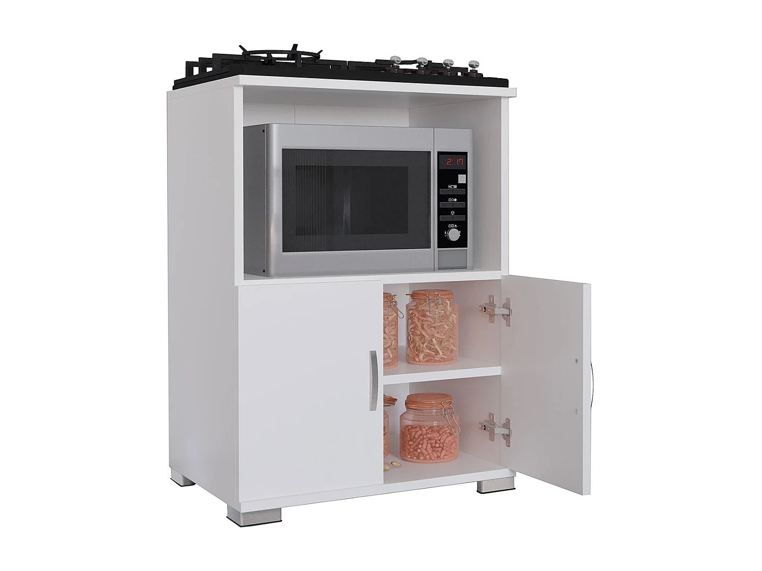 Armoire de cuisine Commode Micro-ondes Miwelo