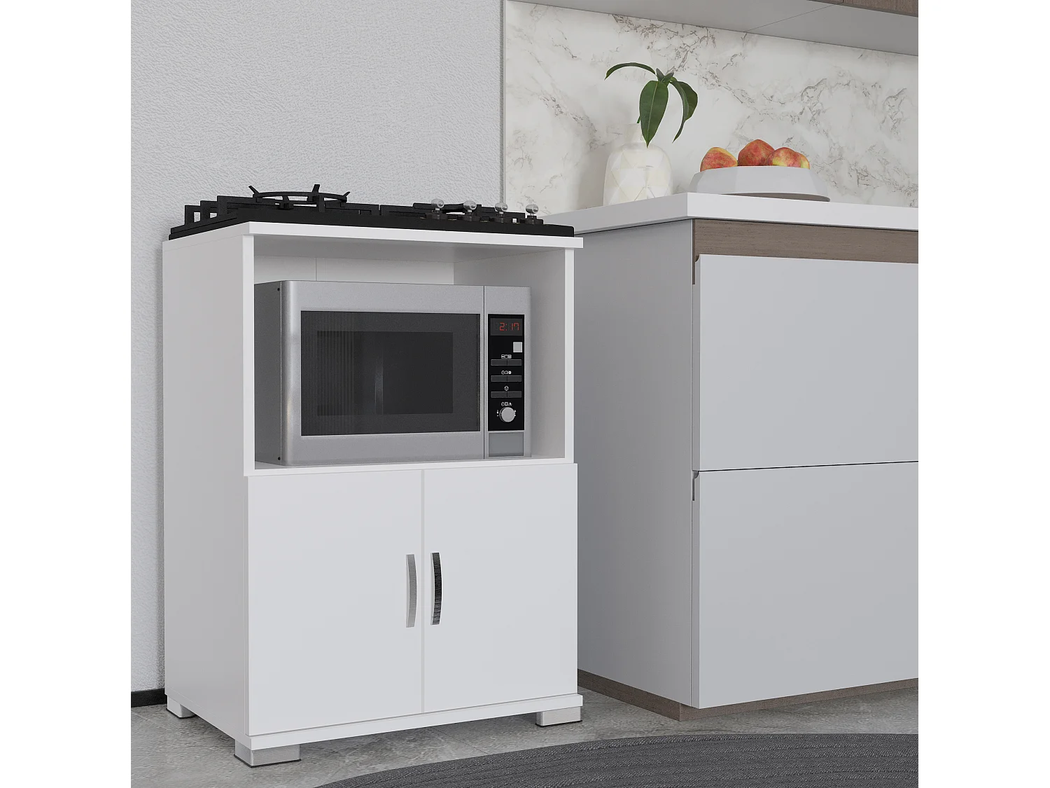 Armoire de cuisine Commode Micro-ondes Miwelo