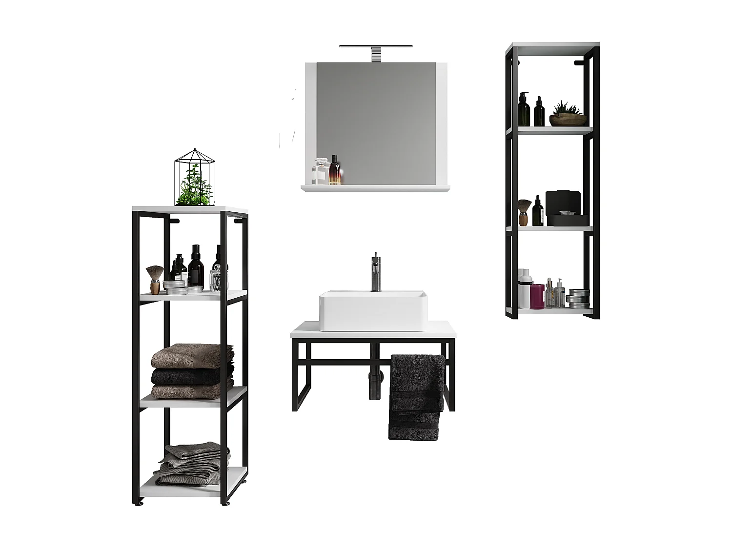 Meuble de salle de bains 5 pièces Bitila 60 V2