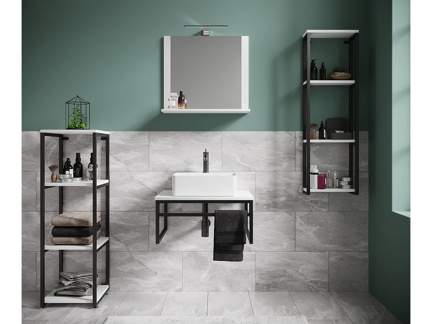 Meuble de salle de bains 5 pièces Bitila 60 V2