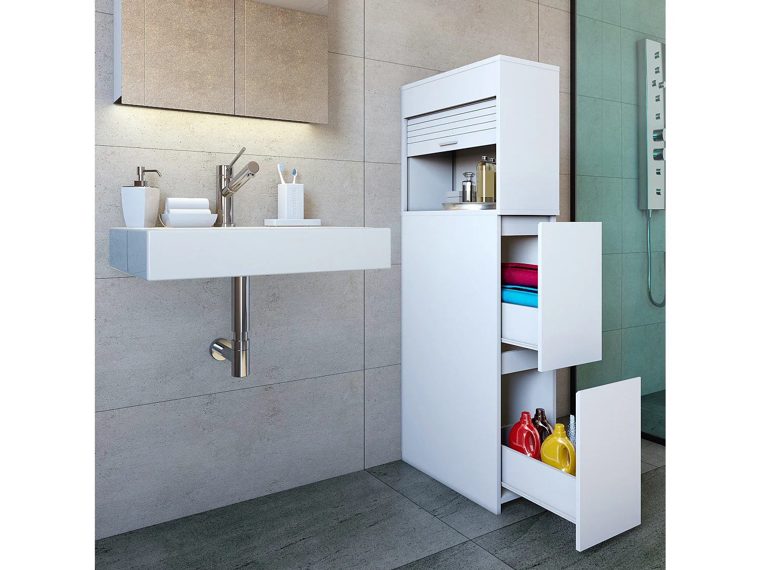 Mobilier de bac de bac - tiroir-caisse Tasalo