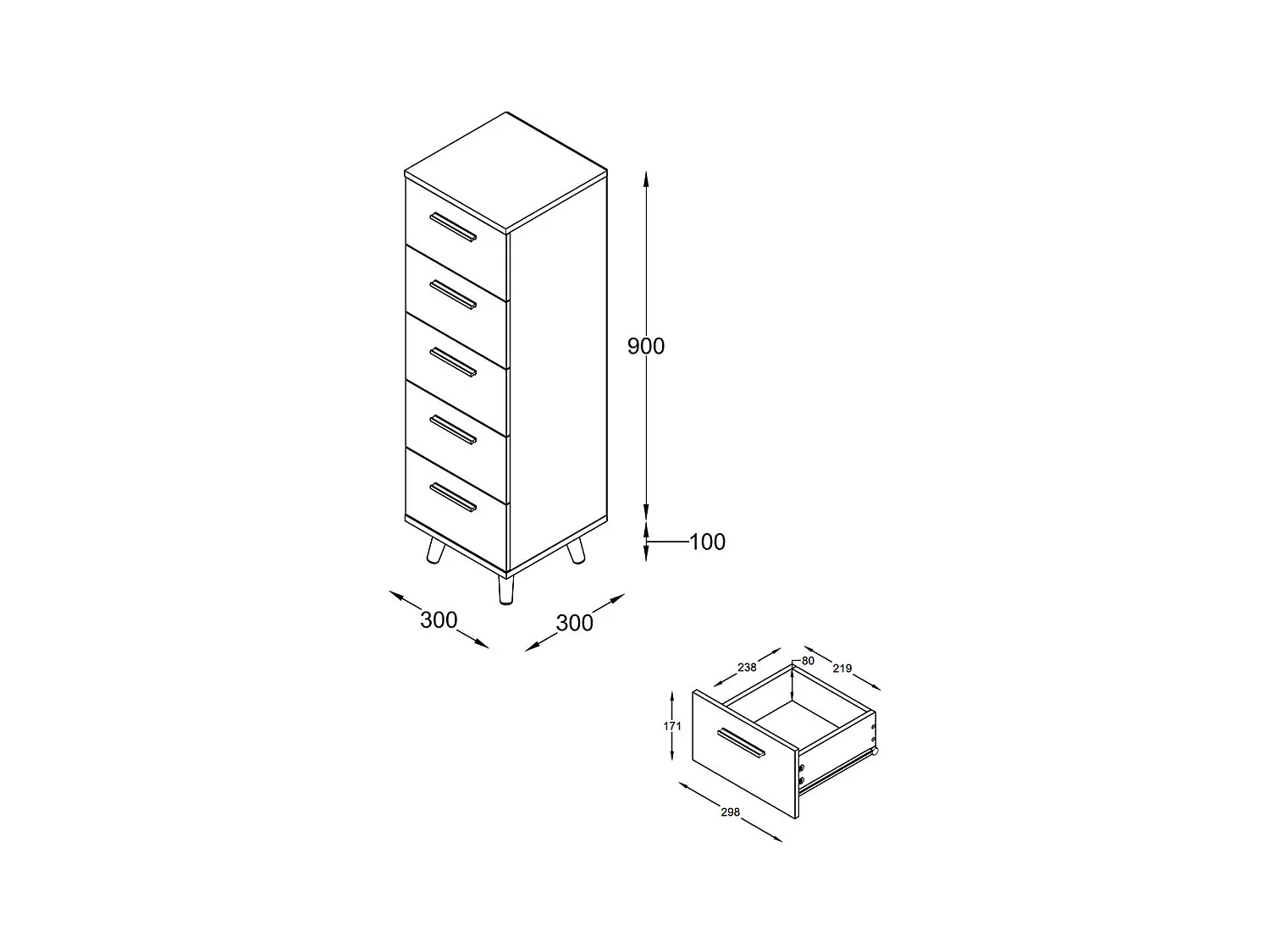 Komoda na meble łazienkowe Komoda Landos M