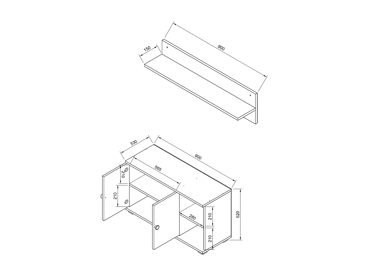 Vestiaire Meubles d'entrée Chaussures Gados L