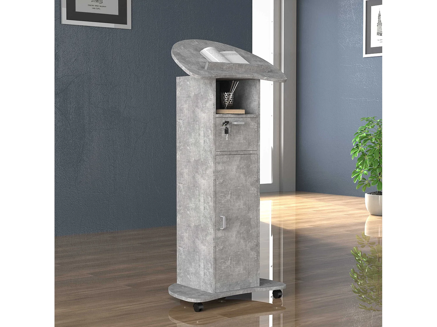 Standing desk Redola Concrete Gray 0