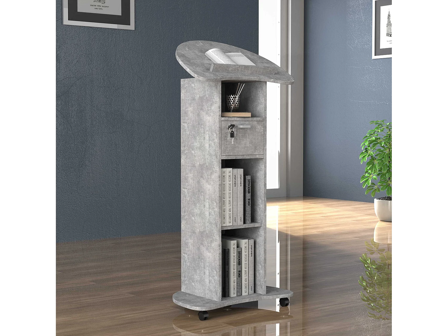 Standing desk Redola Concrete Gray 0