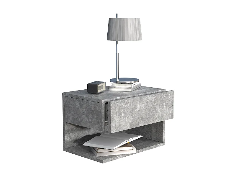 Drewniana ściana wisząca stolik nocny Usal XL 45cm