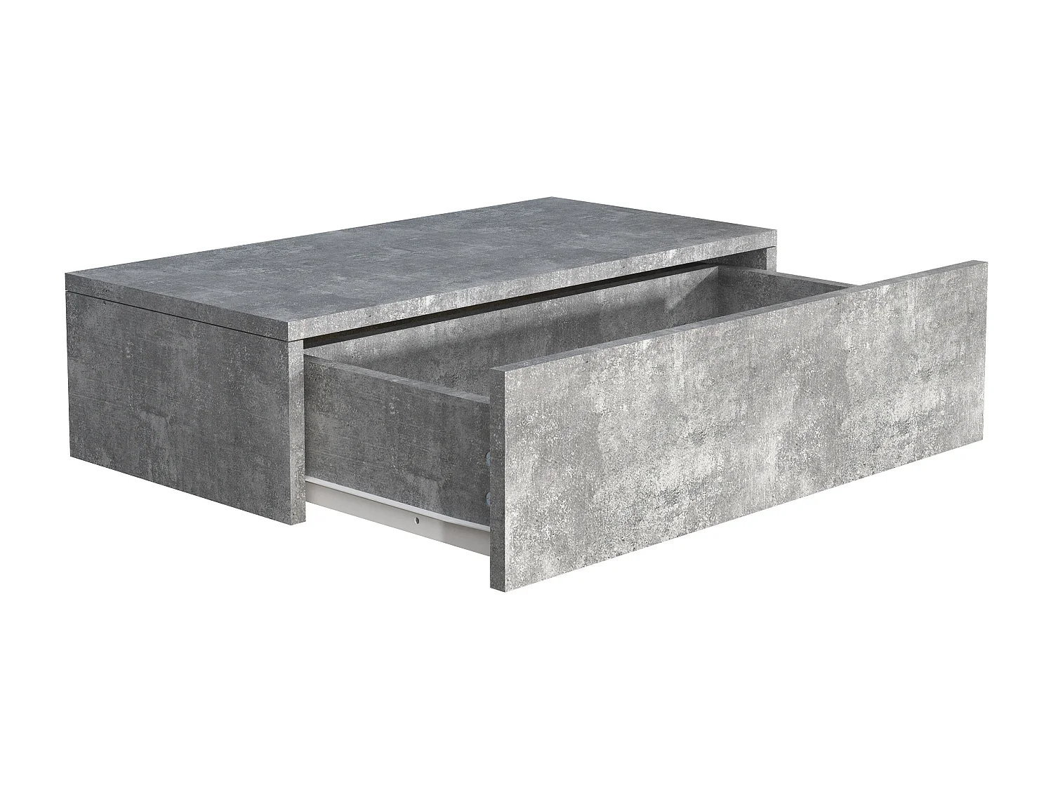 bedside table Usal Concrete Gray H. 15 x W. 60 x D. 30 cm