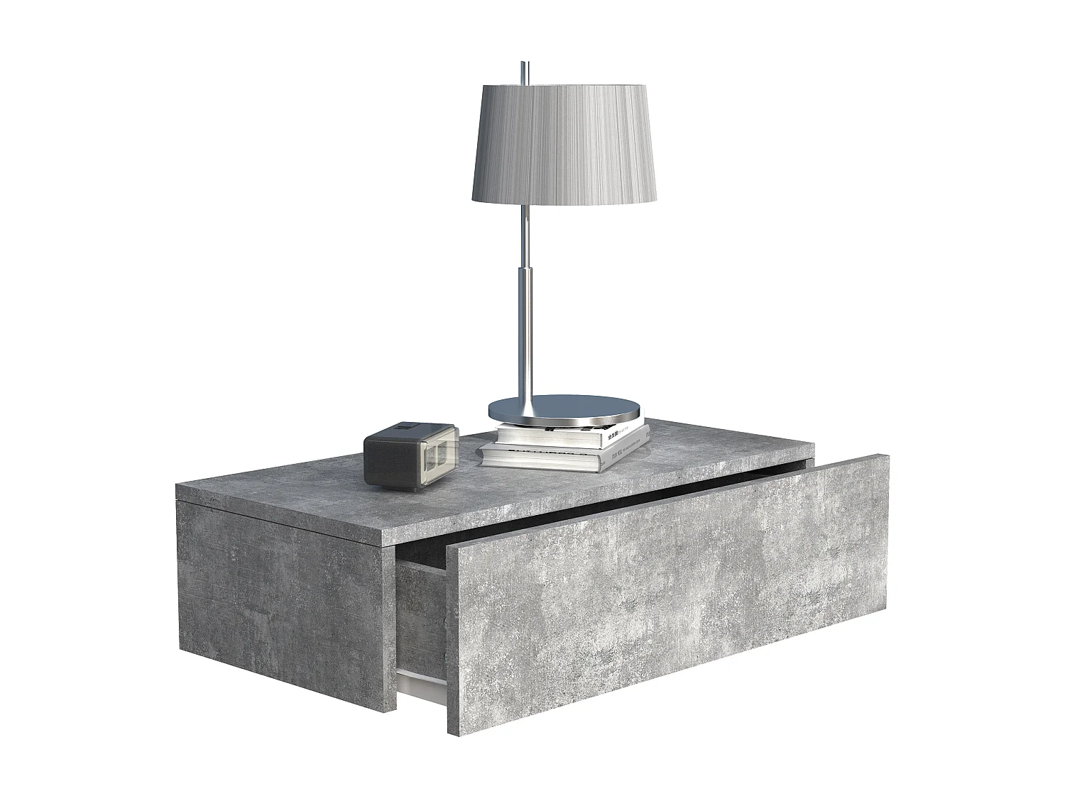 Houten muur hangende nachtkastje Usal M 60 cm