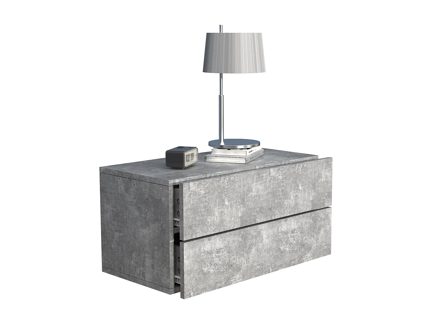 Houten muur hangende nachtkastje Usal L 60 cm