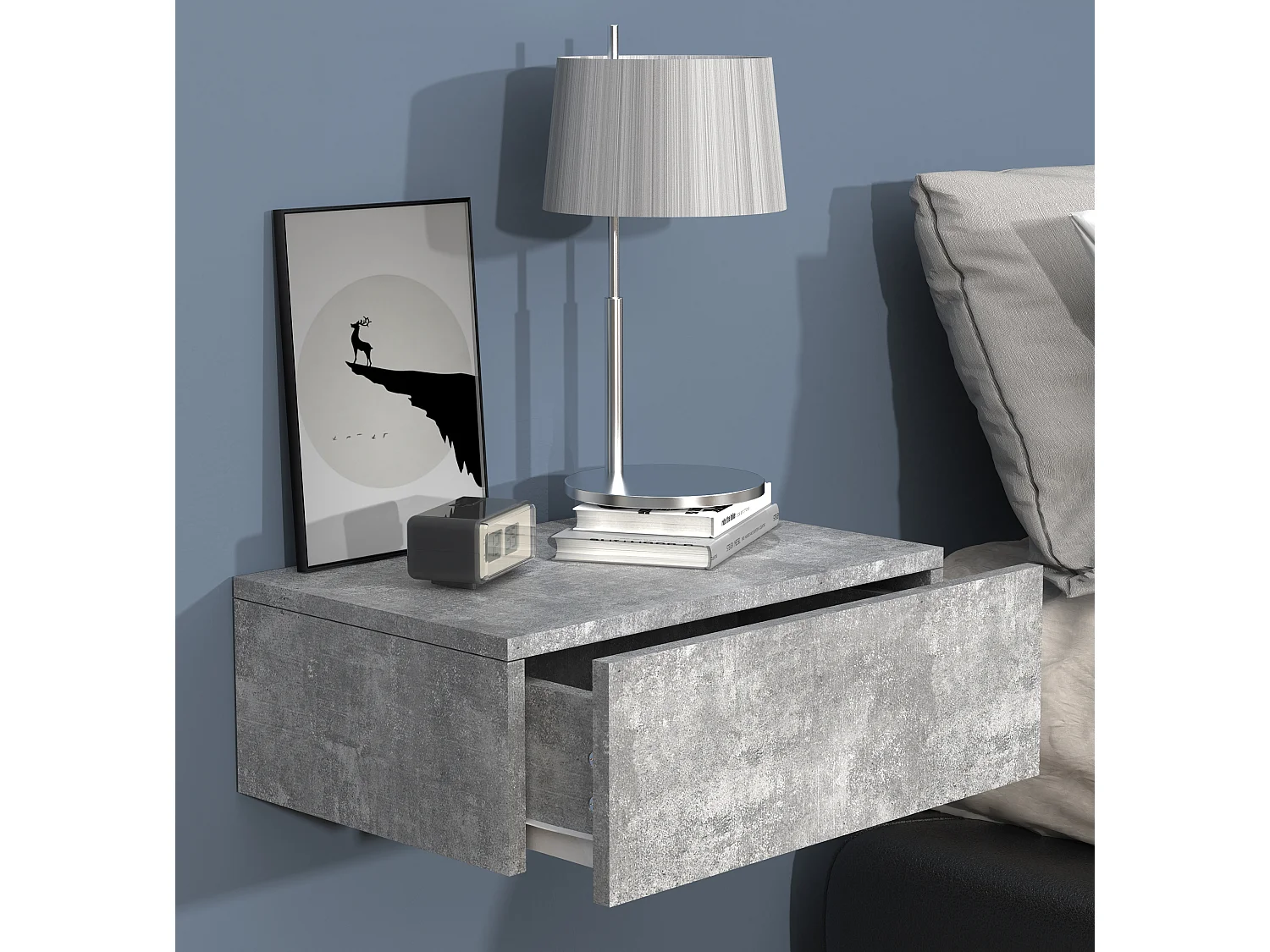 Comodino in legno Usal M 45 cm