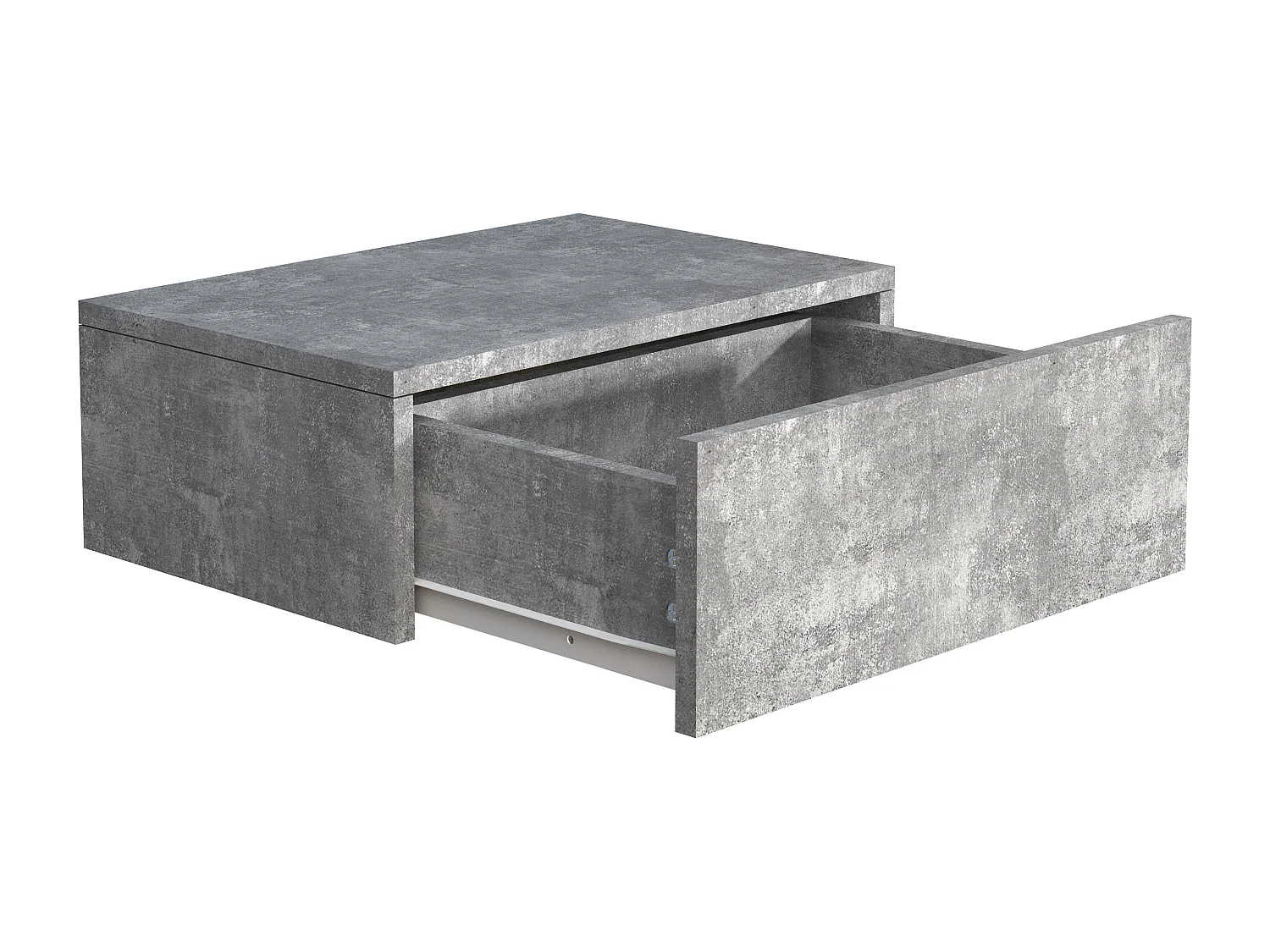 bedside table Usal Concrete Gray H. 15 x W. 45 x D. 30 cm