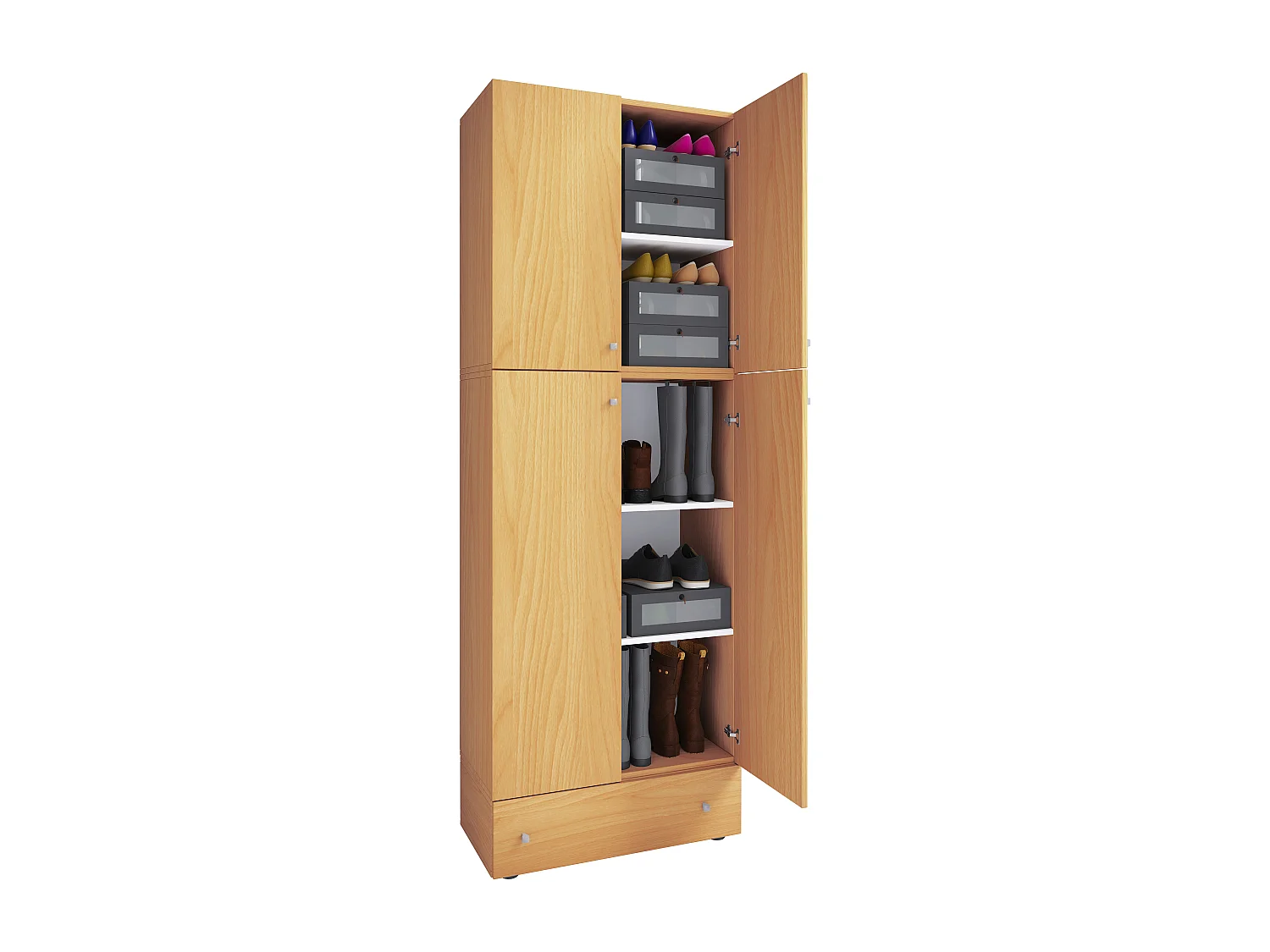 Shoe cabinet Lona Book H. 200 x W. 70 x D. 39 cm