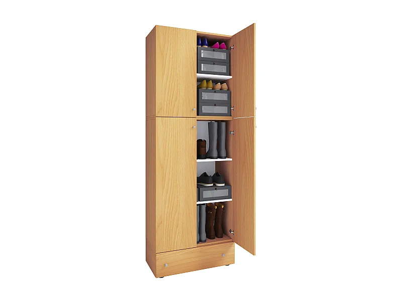 Shoe cabinet Lona Book H. 200 x W. 70 x D. 39 cm