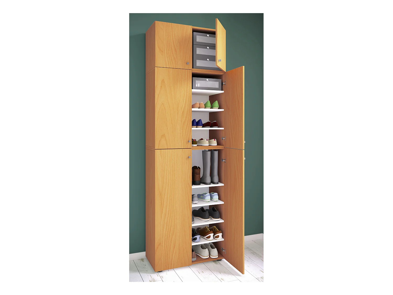 XXL Schuhschrank Kleiderschrank Schrank Lona 9f SA