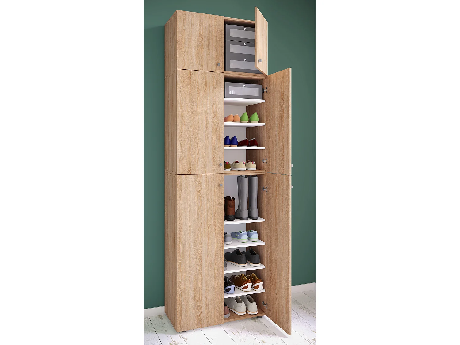 XXL Schuhschrank Kleiderschrank Schrank Lona 9f A