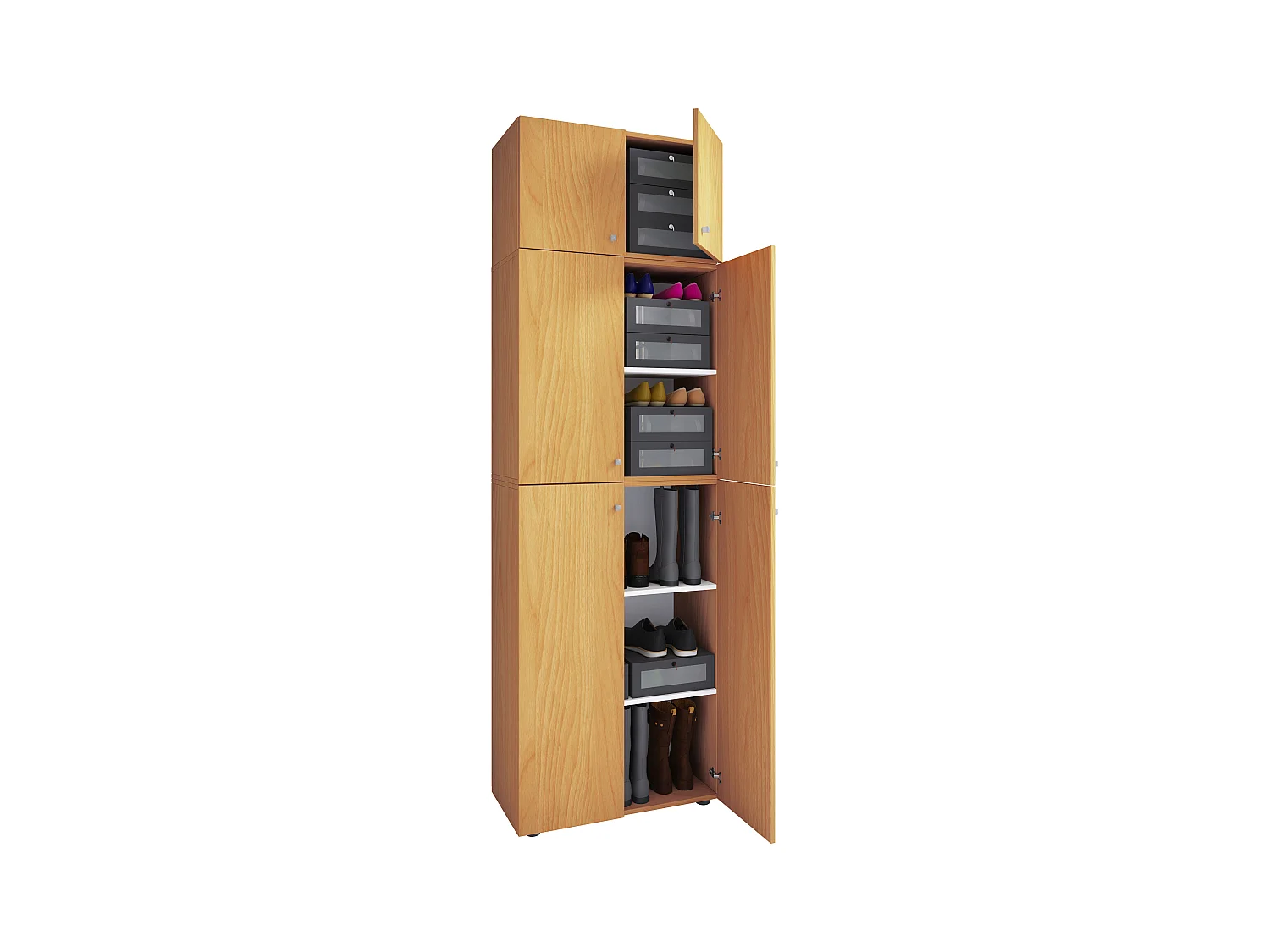 Shoe cabinet Lona Book H. 223 x W. 70 x D. 39 cm