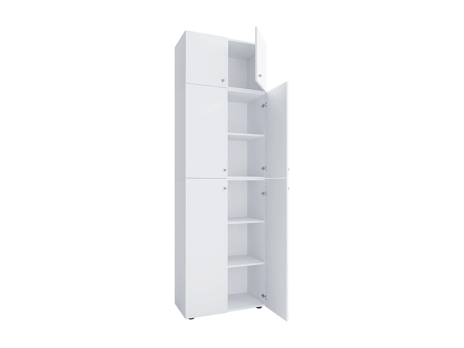 Shoe cabinet Lona White H. 223 x W. 70 x D. 39 cm