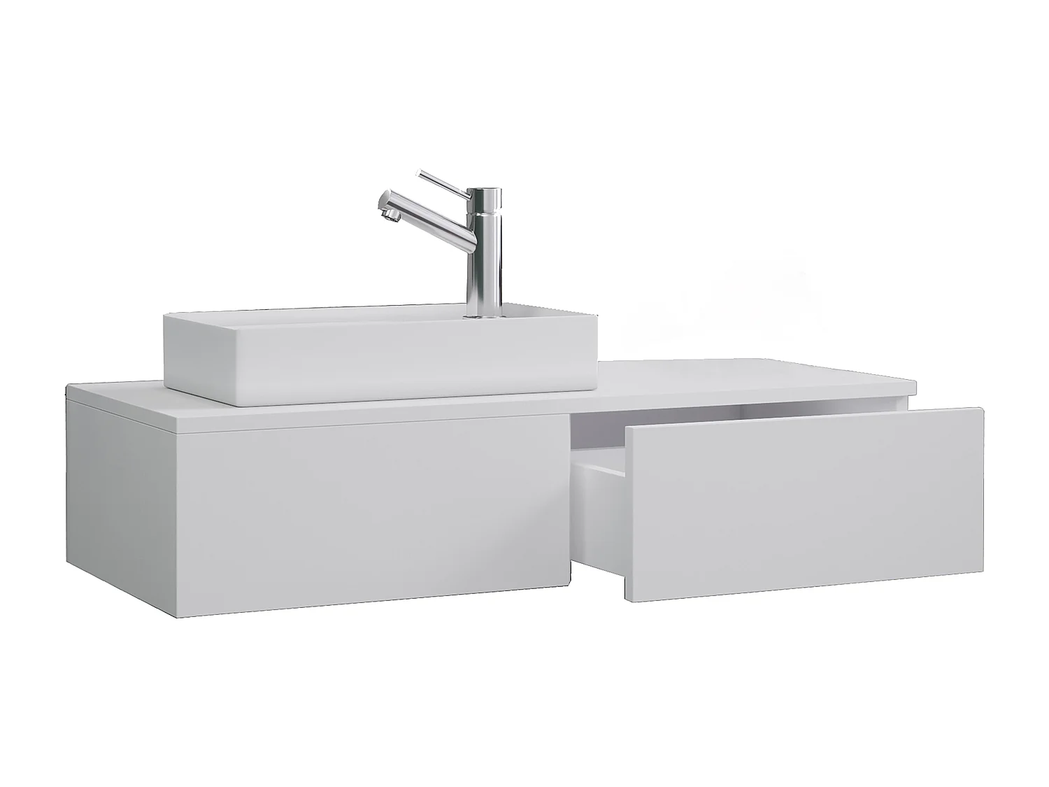 2-tlg. Gäste WC Waschplatz Waschtisch schmal Gudas