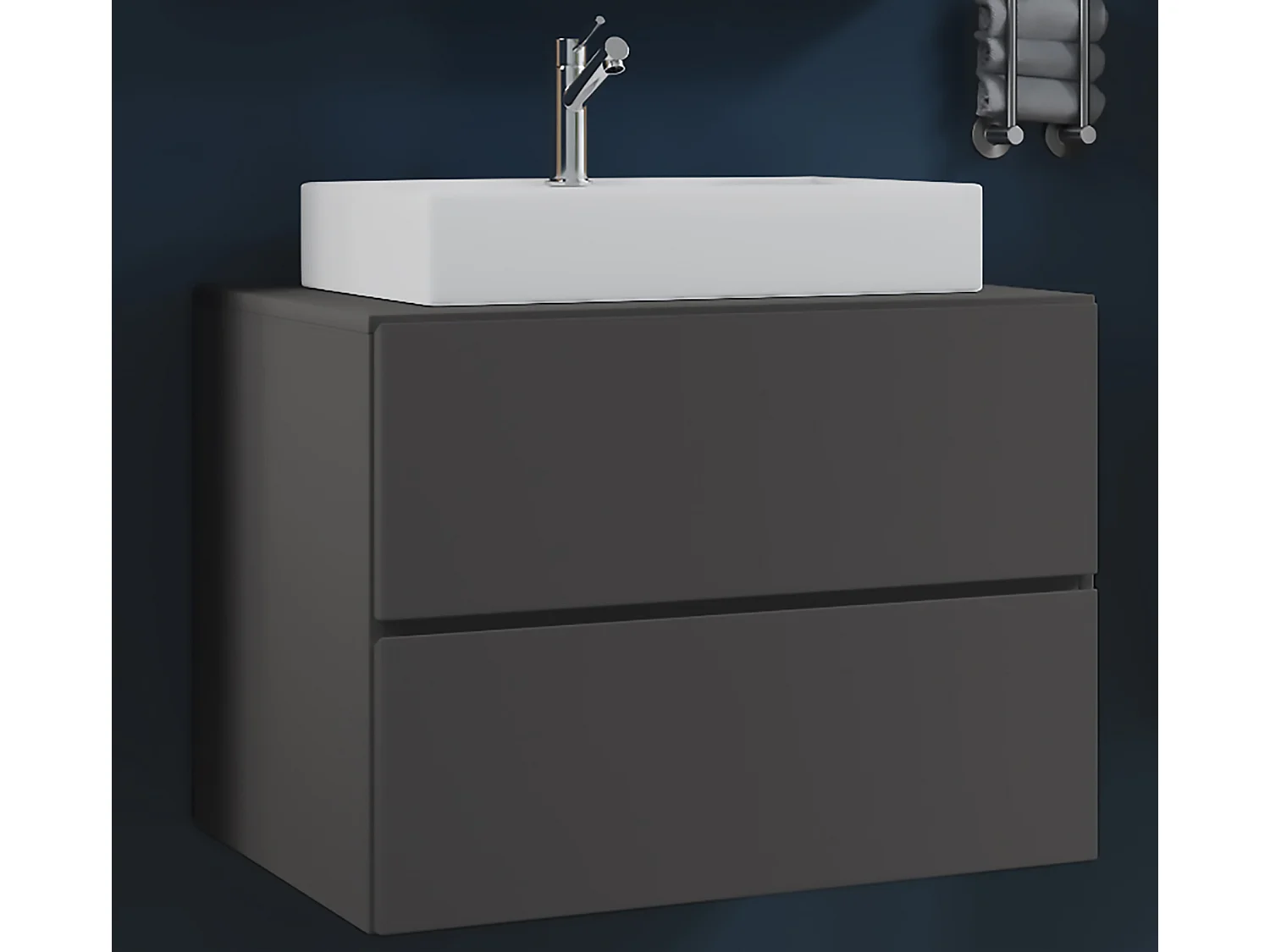 2-tlg. Waschplatz Waschtisch Lendas S Schublade