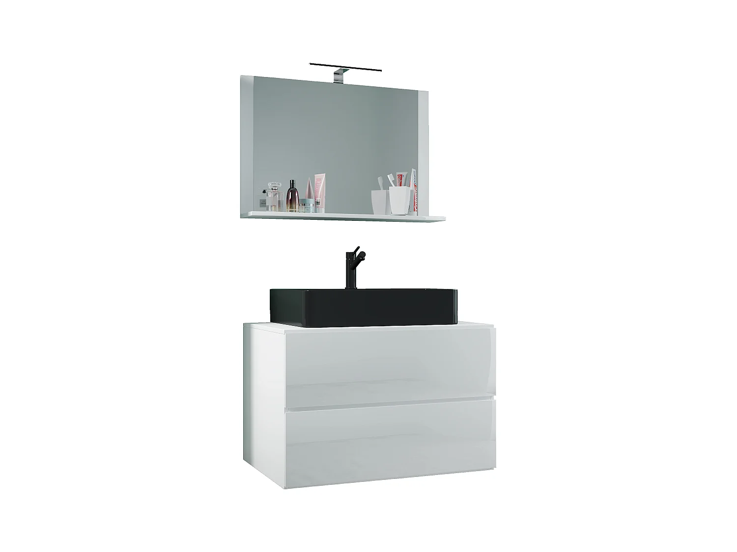 3-tlg. Waschplatz Waschtisch Lendas M Schublade