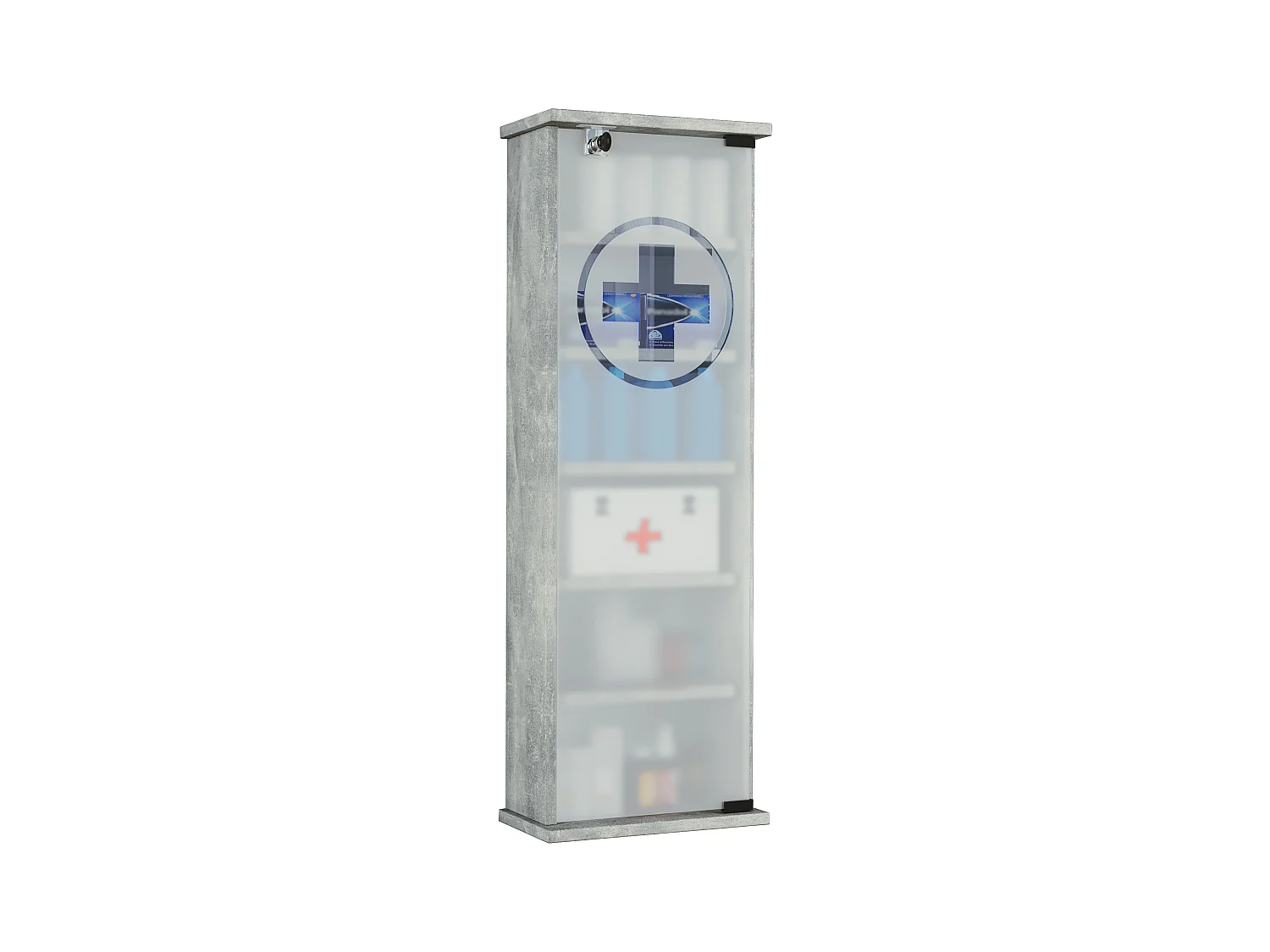 Medical cabinet Gusal Concrete Optics H. 92 x W. 31 x D. 18 cm