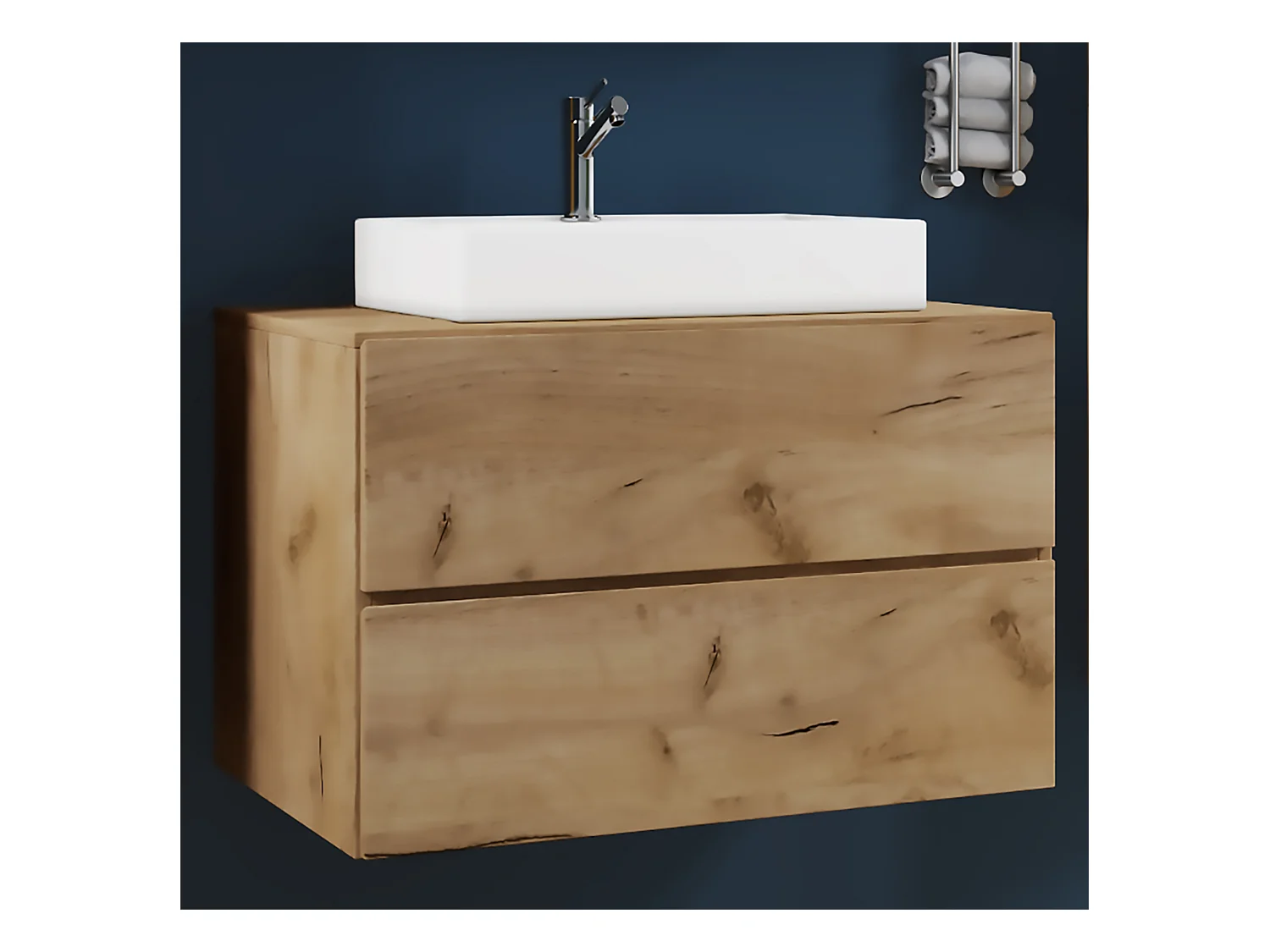 2-tlg. Waschplatz Waschtisch Lendas S Schublade