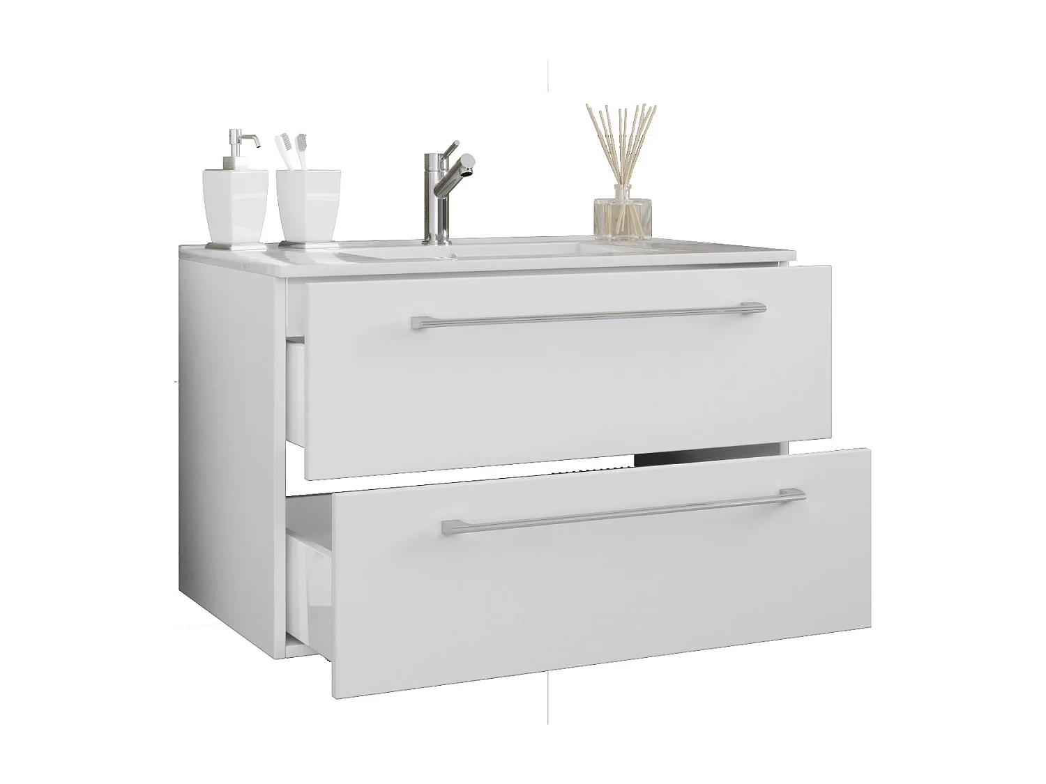 2-delige wastafel wastafel Badinos 2