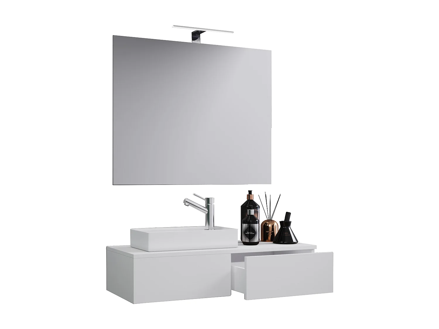 3 pz lavabo Gudas specchio