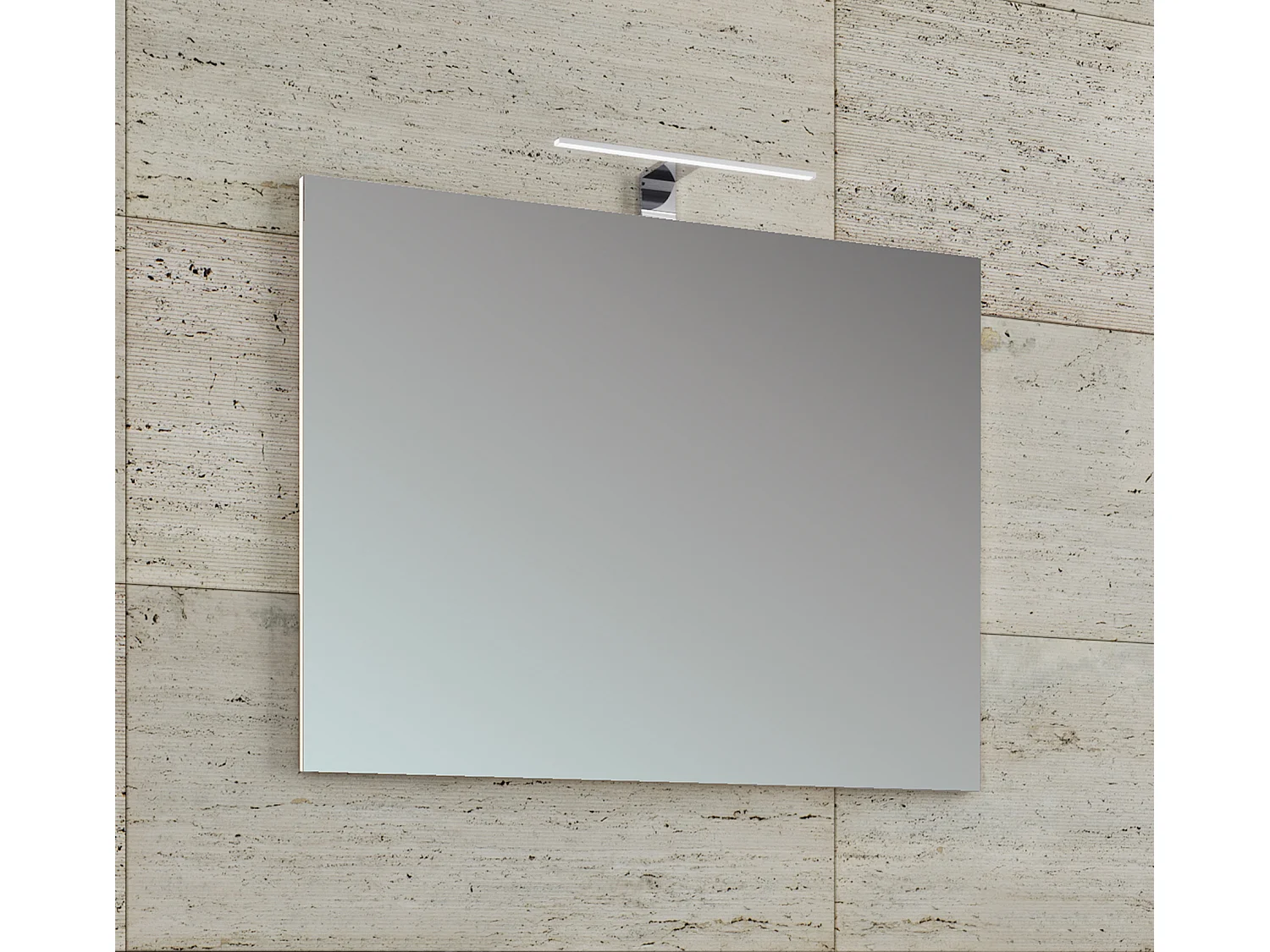 Bathroom furniture mirror Badinos Clear glass 0
