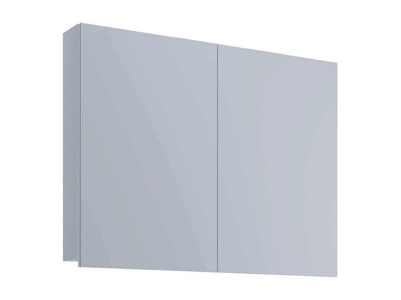 Bathroom furniture Mirror cabinet Badinos White H. 60 x W. 80 x D. 12 cm