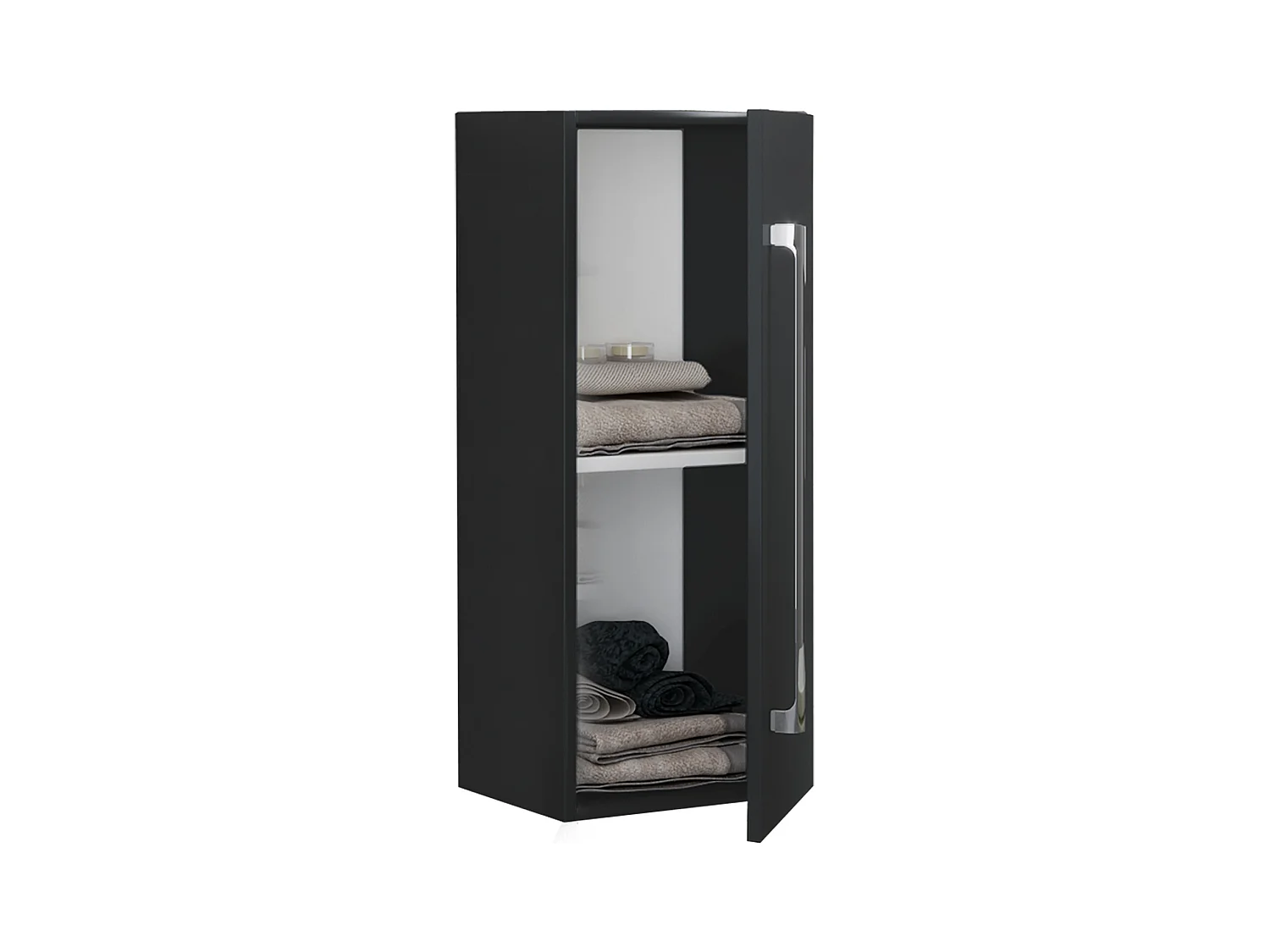 Bathroom furniture Midischrank Badinos Black H. 75 x W. 33 x D. 22 cm