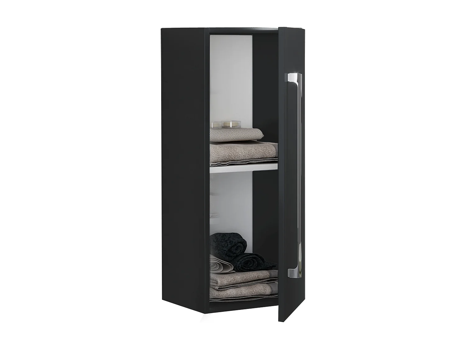 Bathroom furniture Midischrank Badinos Black H. 75 x W. 33 x D. 22 cm
