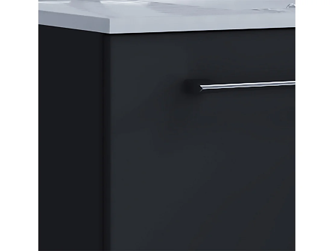 Bathroom furniture washbasin Badinos Black H. 50 x W. 60 x D. 46 cm