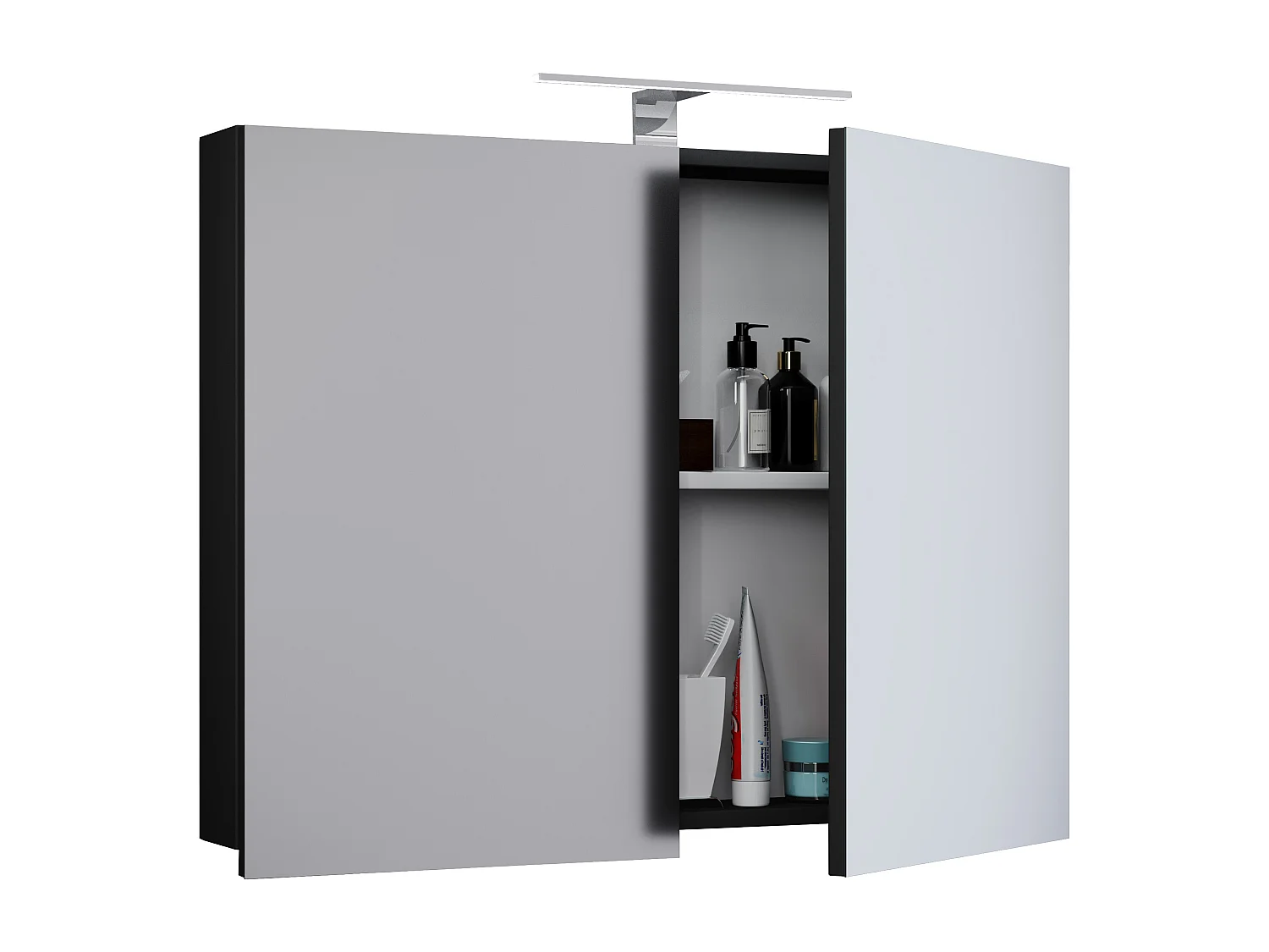 Bathroom furniture Mirror cabinet Badinos Black 0