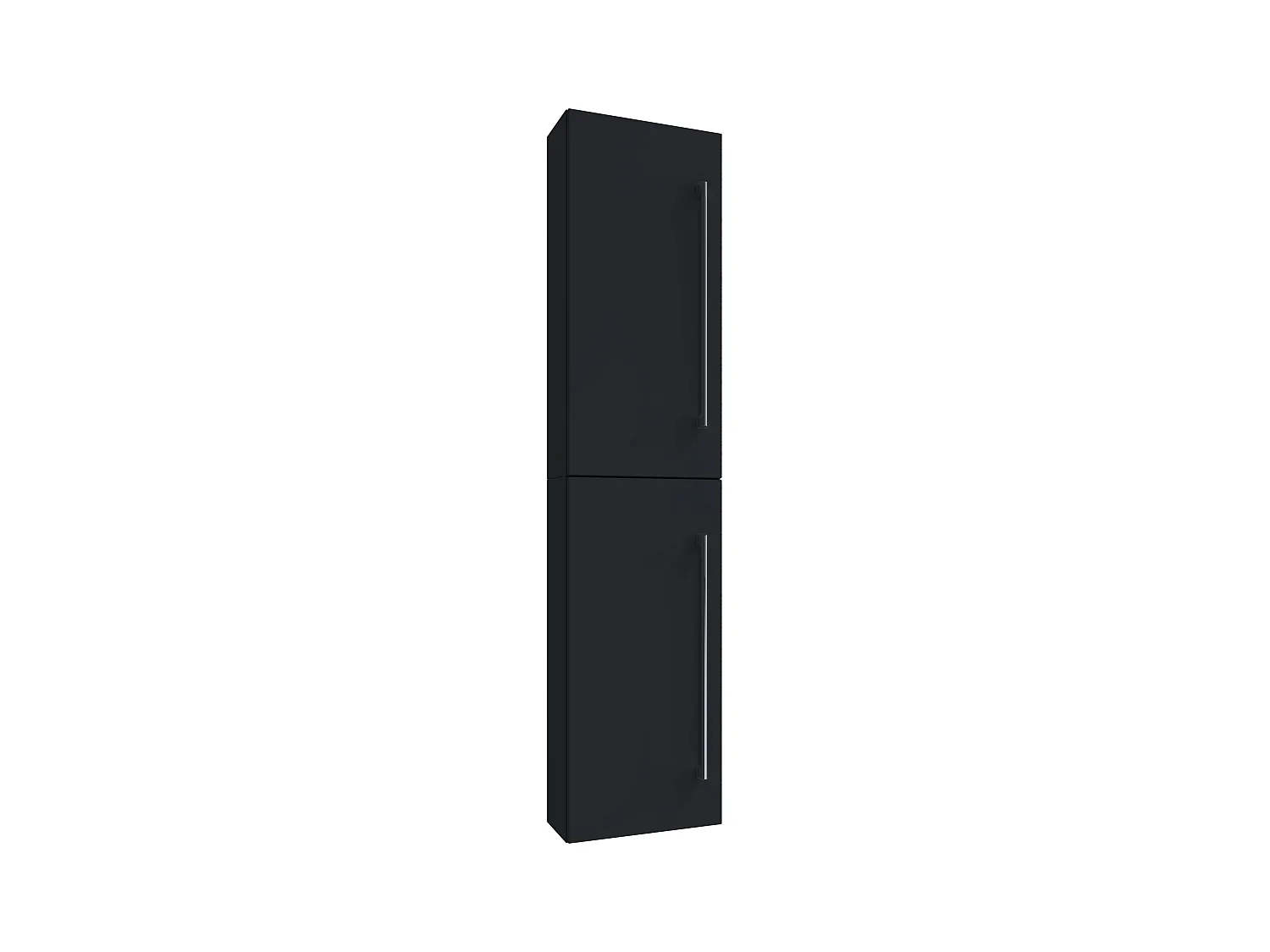 Bathroom furniture high cabinet Badinos Black H. 150 x W. 33 x D. 22 cm