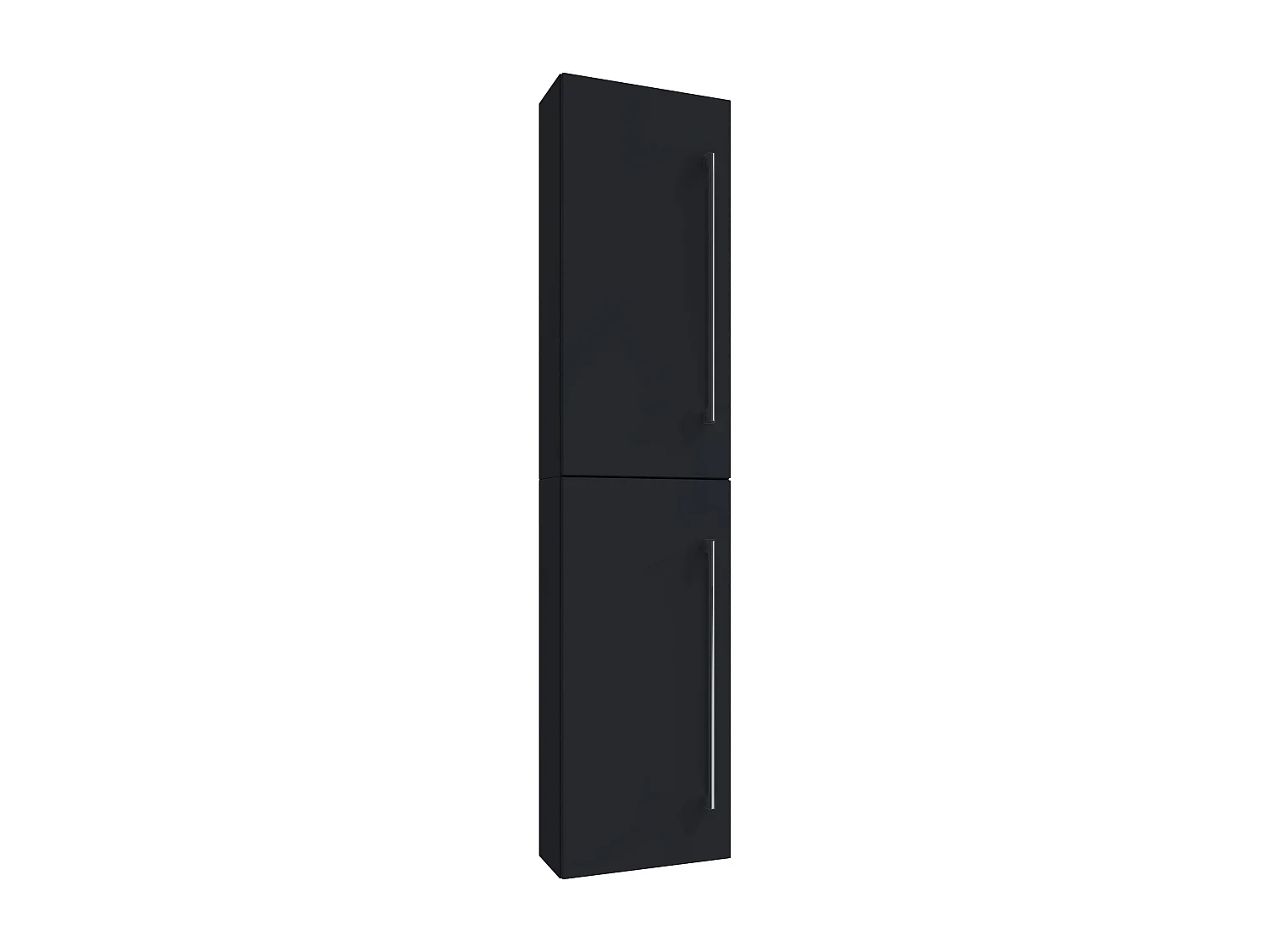 Bathroom furniture high cabinet Badinos Black H. 150 x W. 33 x D. 22 cm