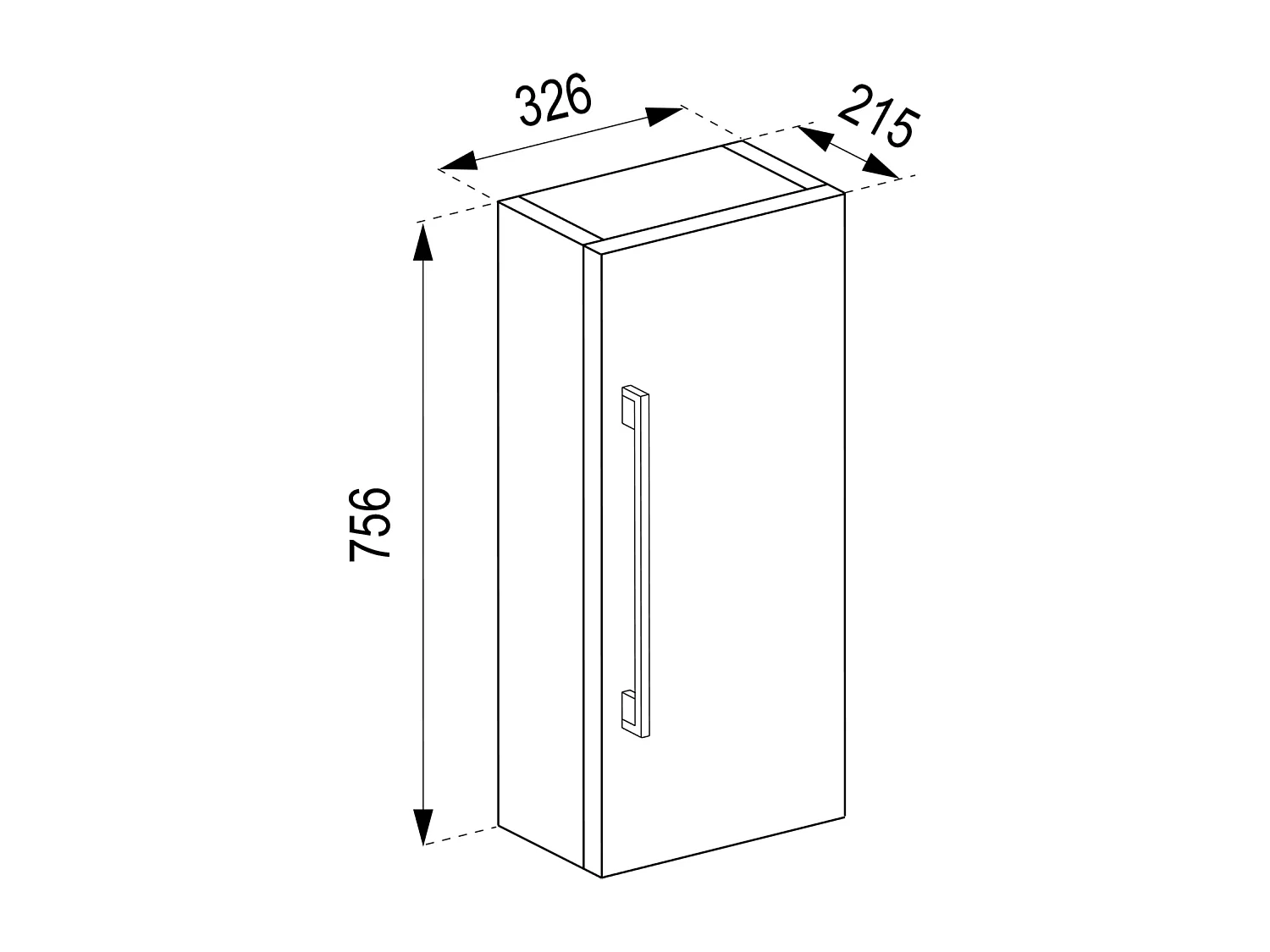 Mobili da bagno in legno Midischrank Badinos D