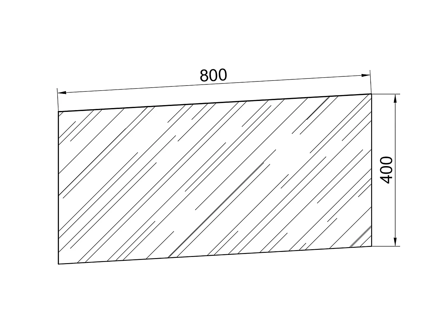 Specchio Badspiegel Badinos 40 x 80 cm