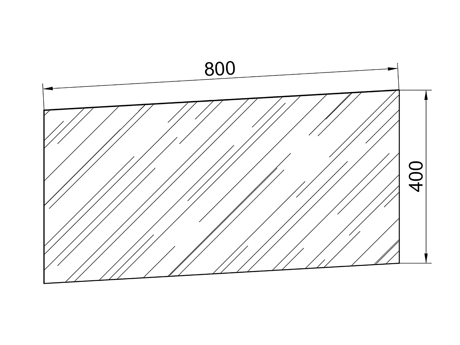 Bathroom furniture mirror Badinos Clear glass 0