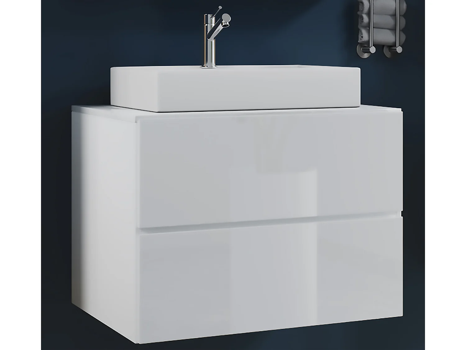 2-tlg. Waschplatz Waschtisch Lendas S Schublade