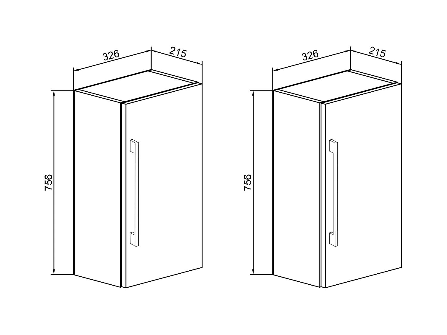 Houten badkamermeubel badkamer hoge kast Badinos 2