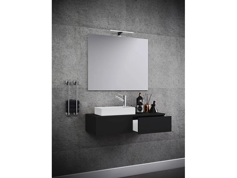 3-tlg Gäste WC Waschplatz Waschtisch Gudas Spiegel