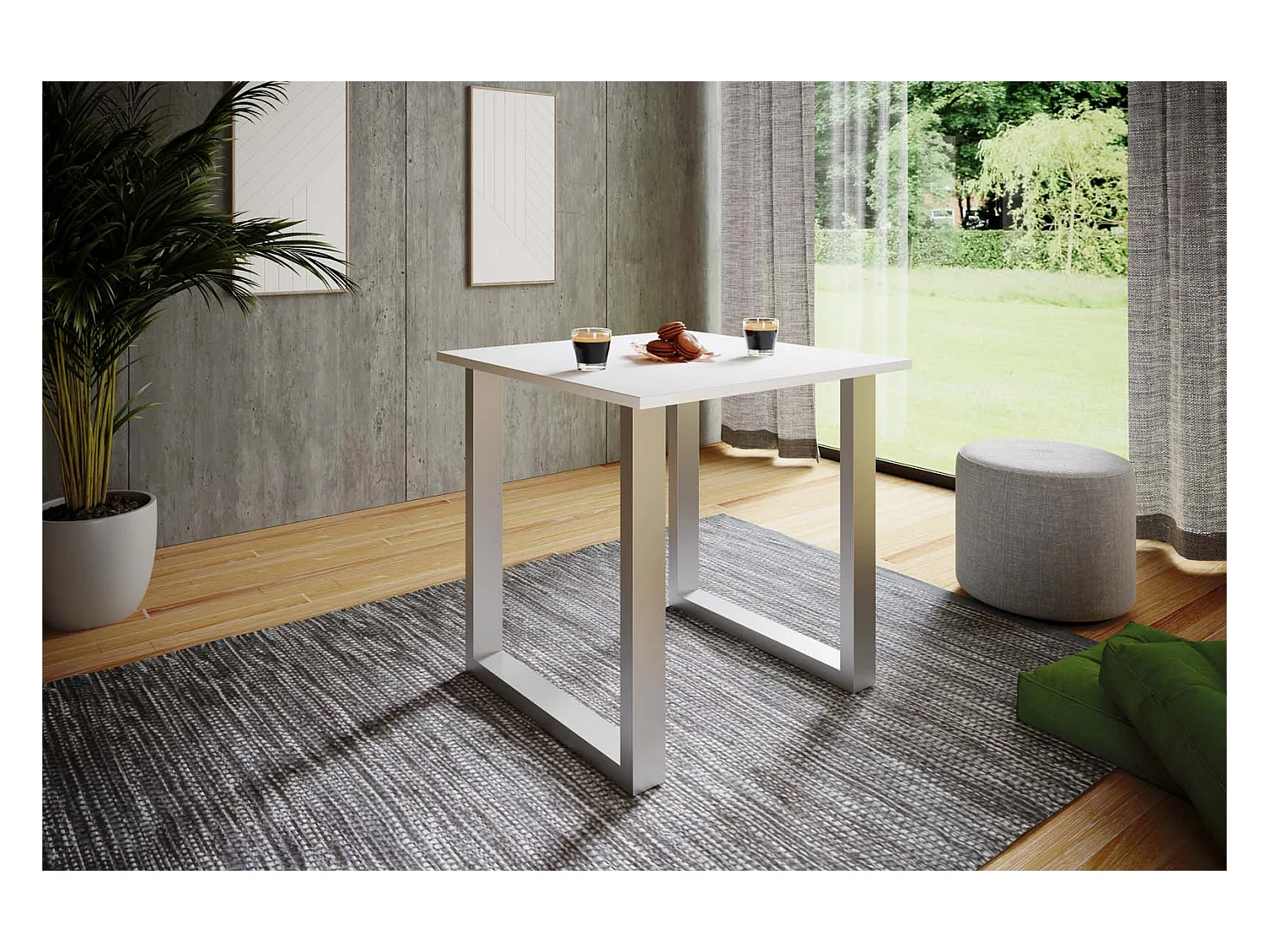 Premium Holz Esstisch Küchentisch Xona U 80x80