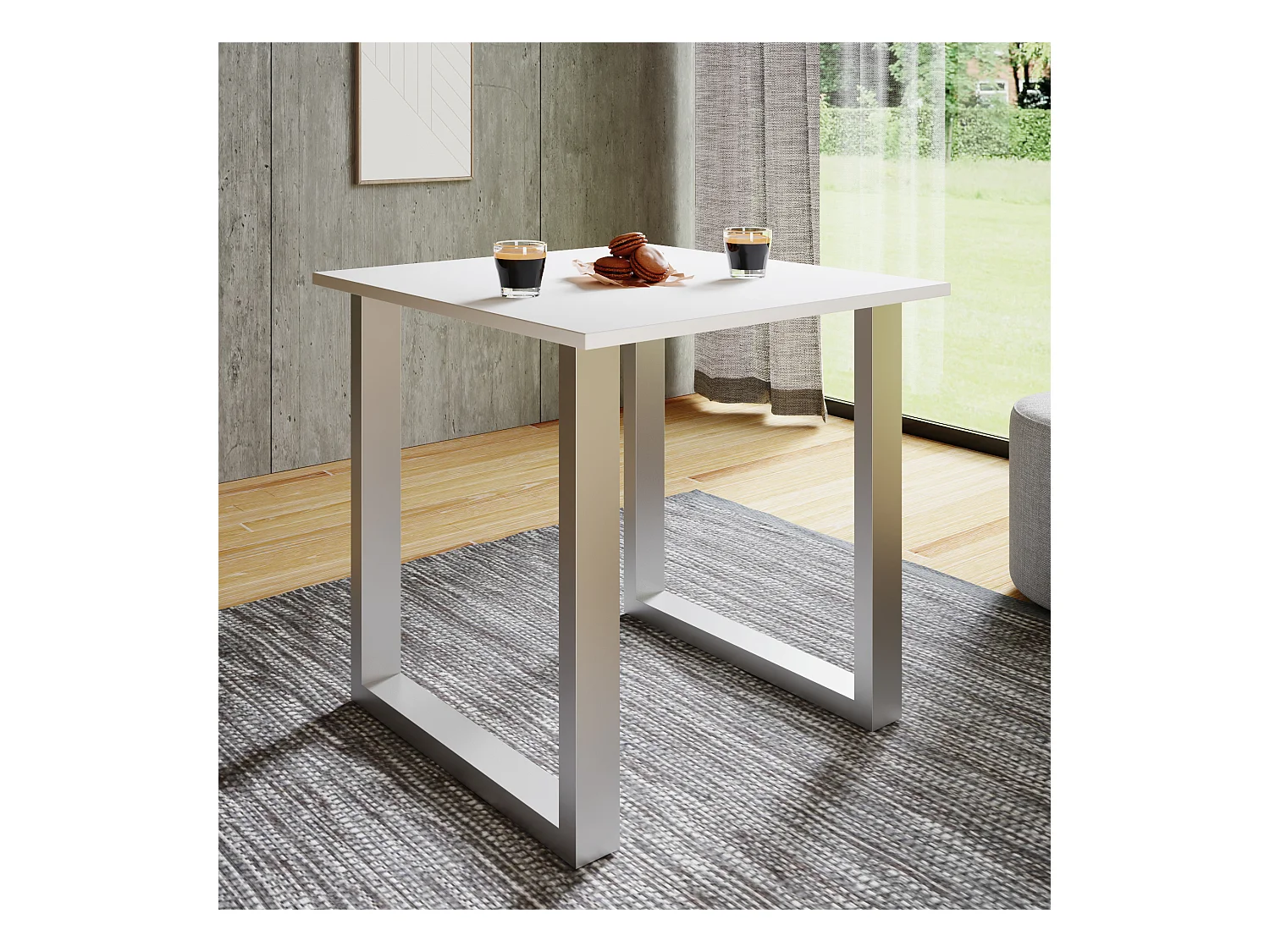 Premium Holz Esstisch Küchentisch Xona U 80x80